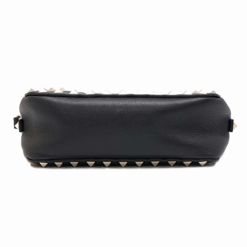 Valentino Garavani RockStudded Shoulder Bag Black3W2B0809VSF Leather