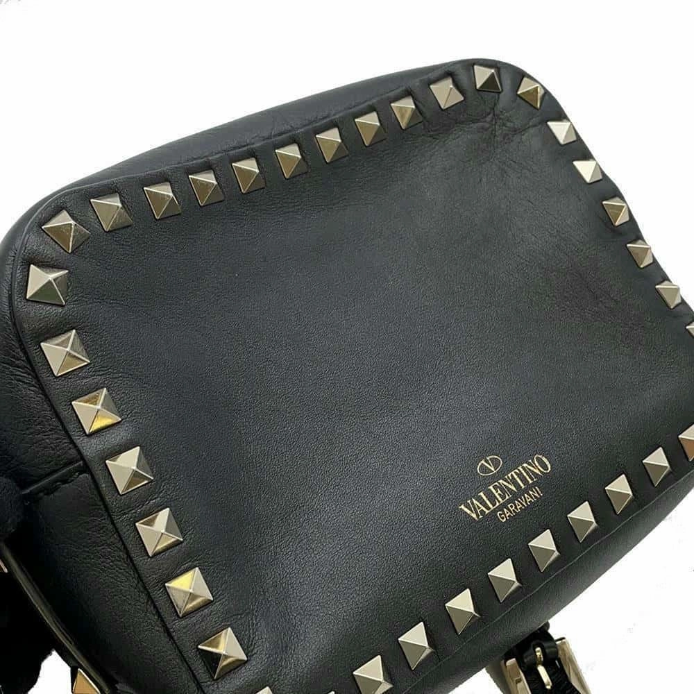 Valentino Garavani RockStudded Shoulder Bag Black3W2B0809VSF Leather