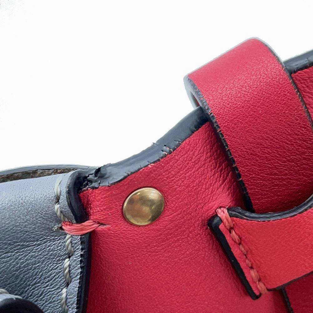 Valentino Garavani Studded Shoulder Bag Gray/Red/Green/Pink Leather