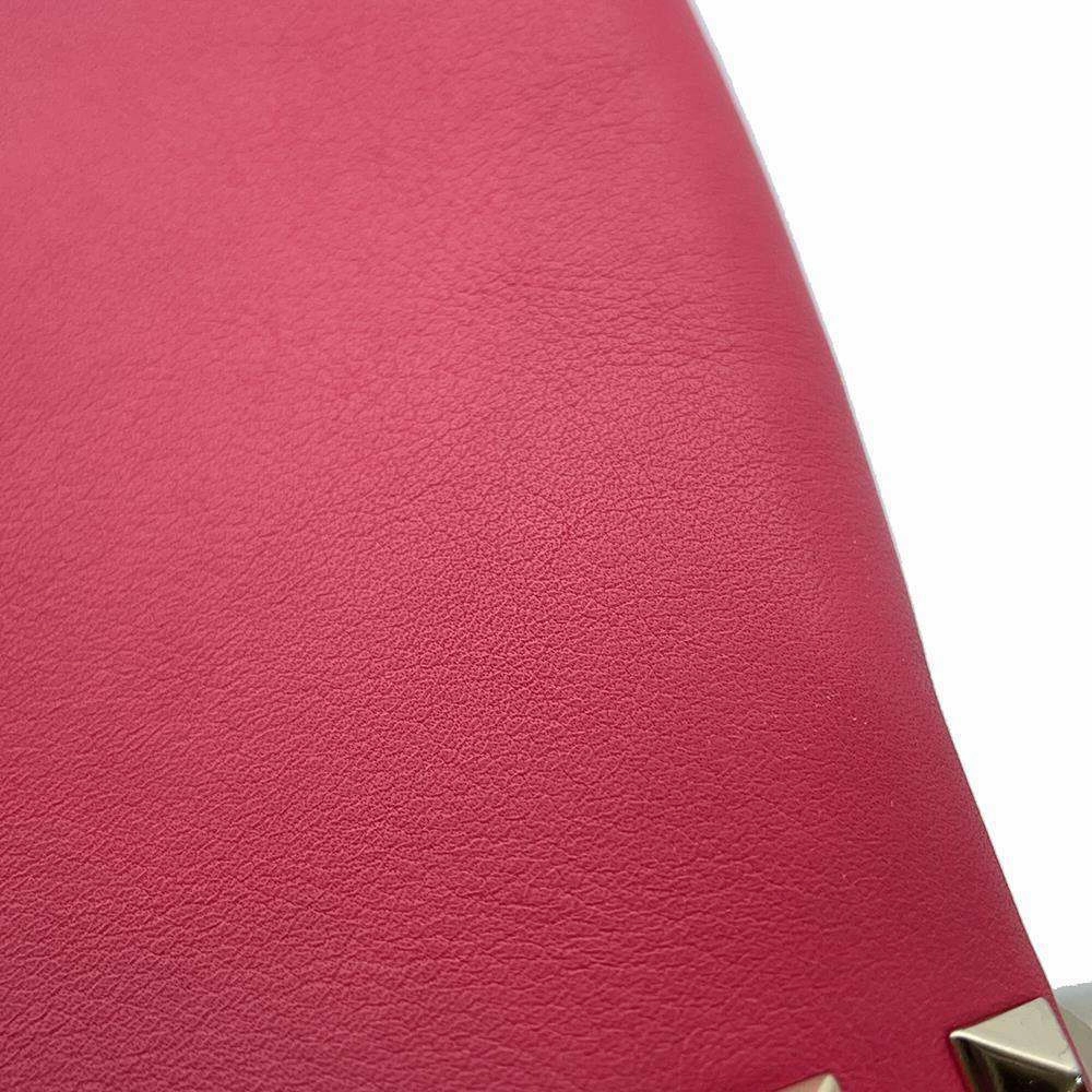 Valentino Garavani Studded Shoulder Bag Gray/Red/Green/Pink Leather