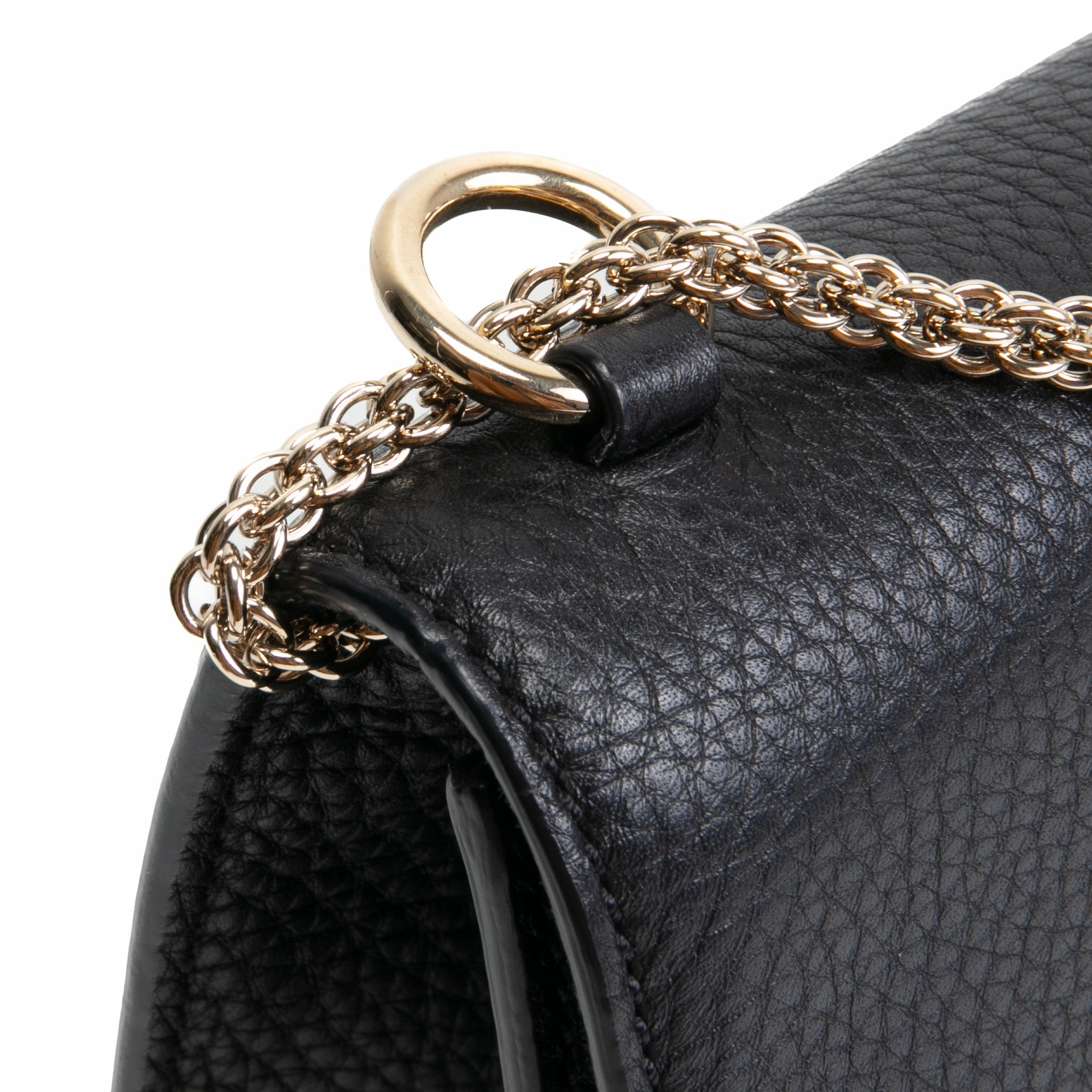 VALENTINO Glam Lock Rockstud Medium Flap Bag - Black