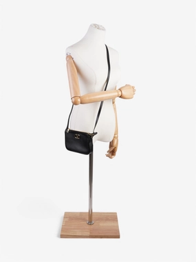 Valentino VLogo Signature Crossbody Black Calfskin Leather Mini