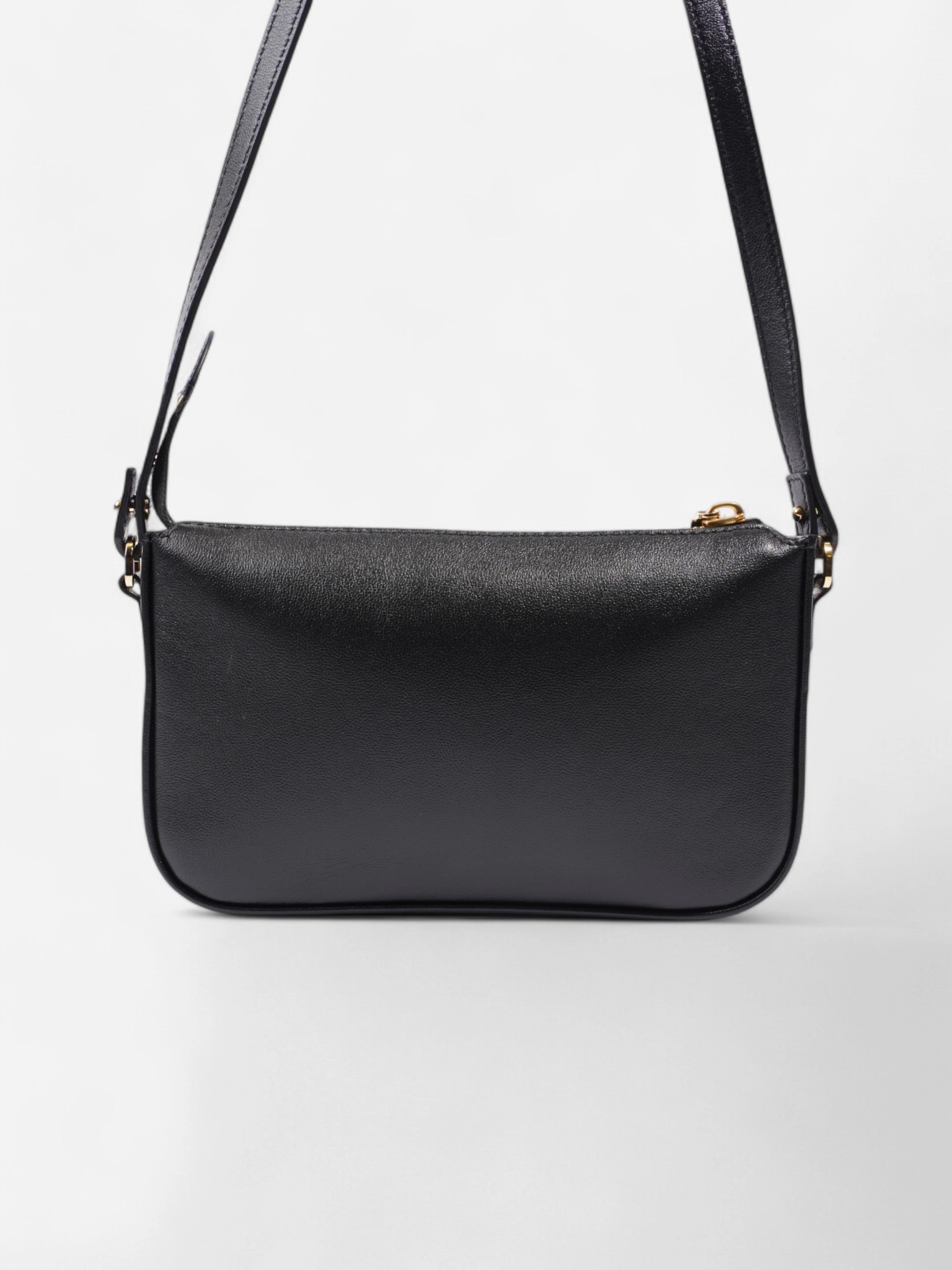 Valentino VLogo Signature Crossbody Black Calfskin Leather Mini