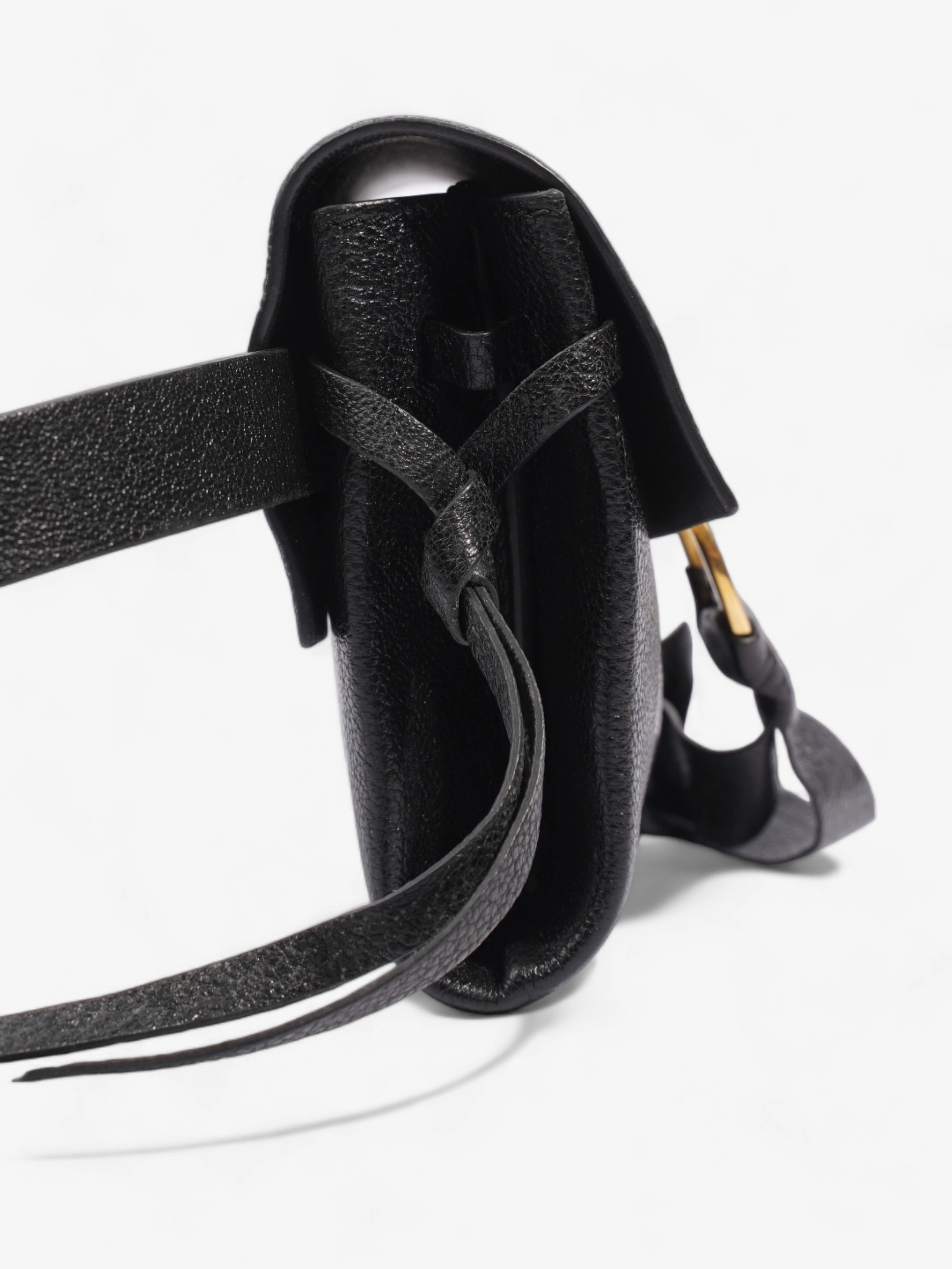 Valentino VRING Crossbody Bag Black Leather