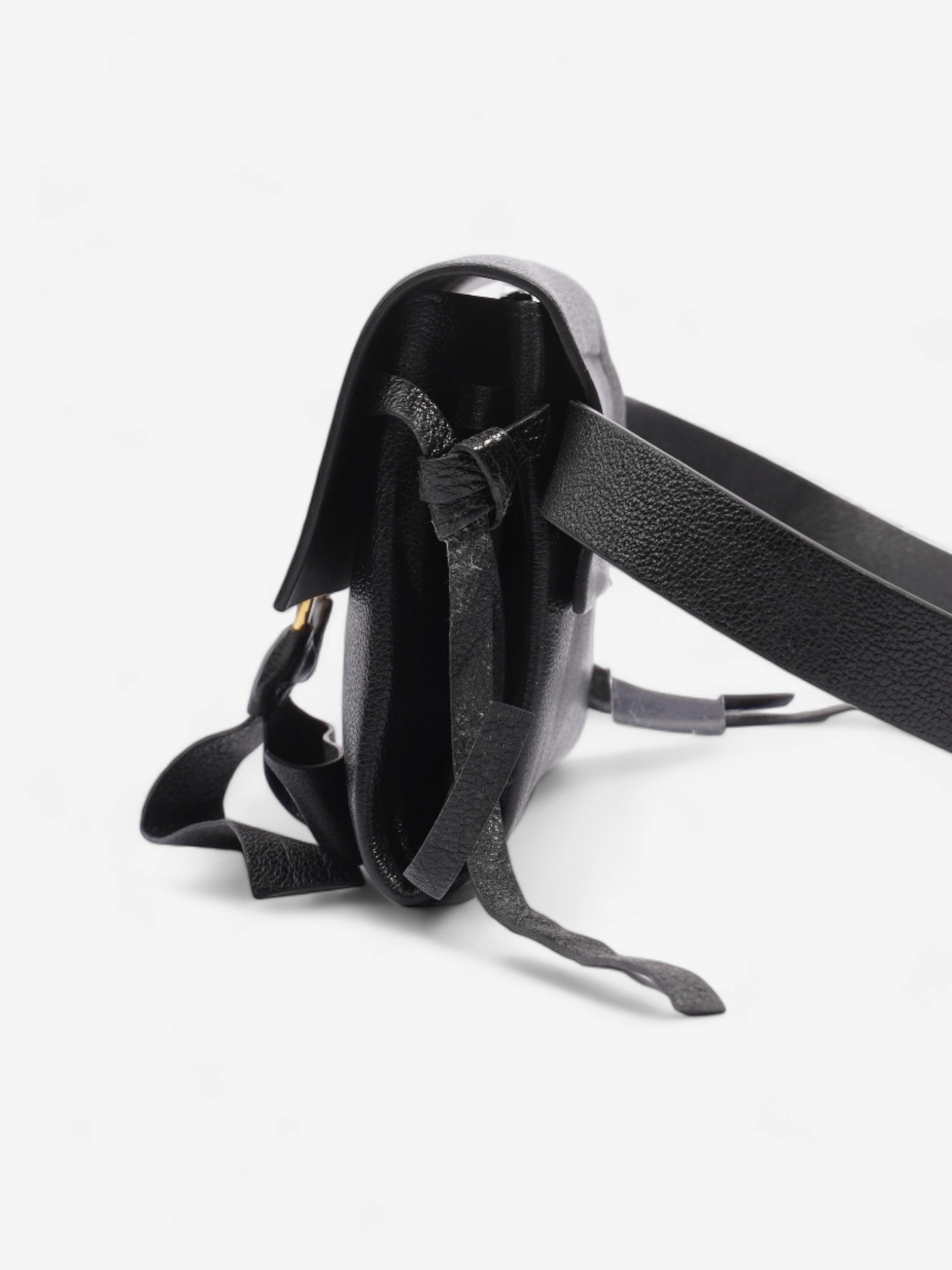 Valentino VRING Crossbody Bag Black Leather