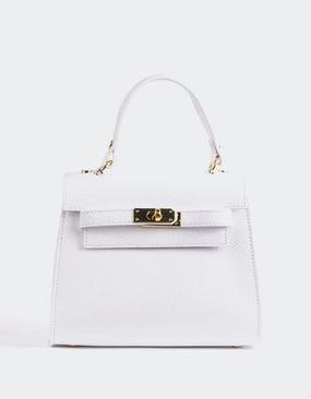 Vance White Leather