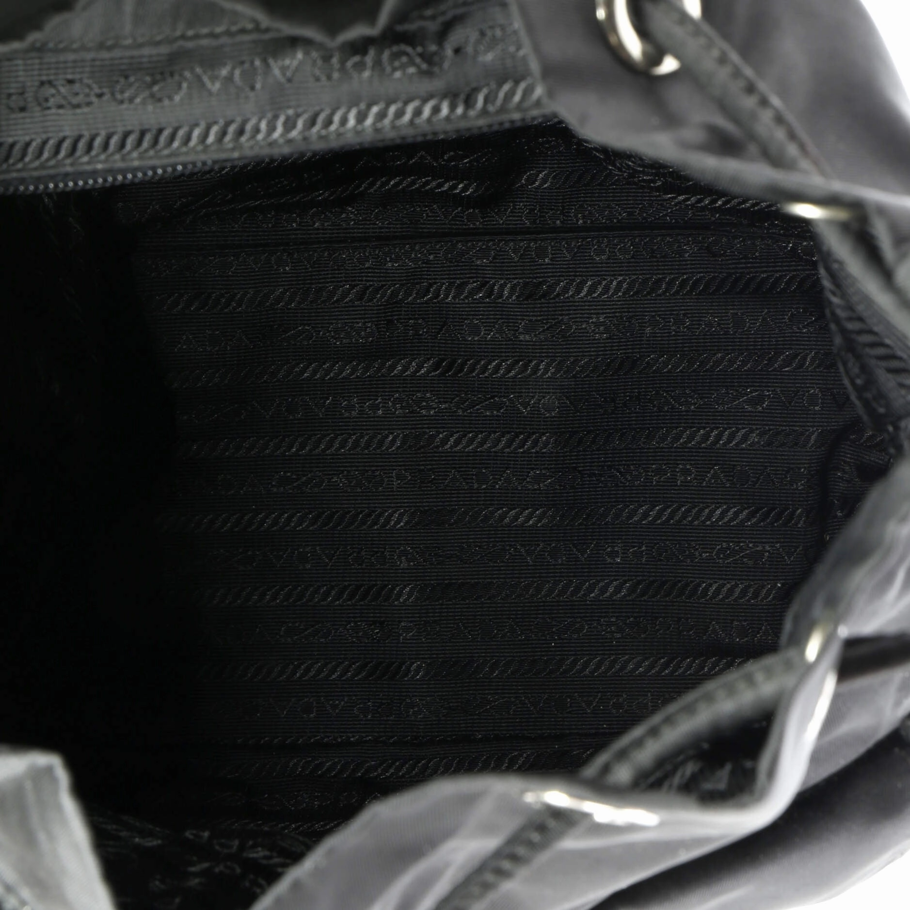 Vela Double Front Pocket Backpack Tessuto with Saffiano Leather Small