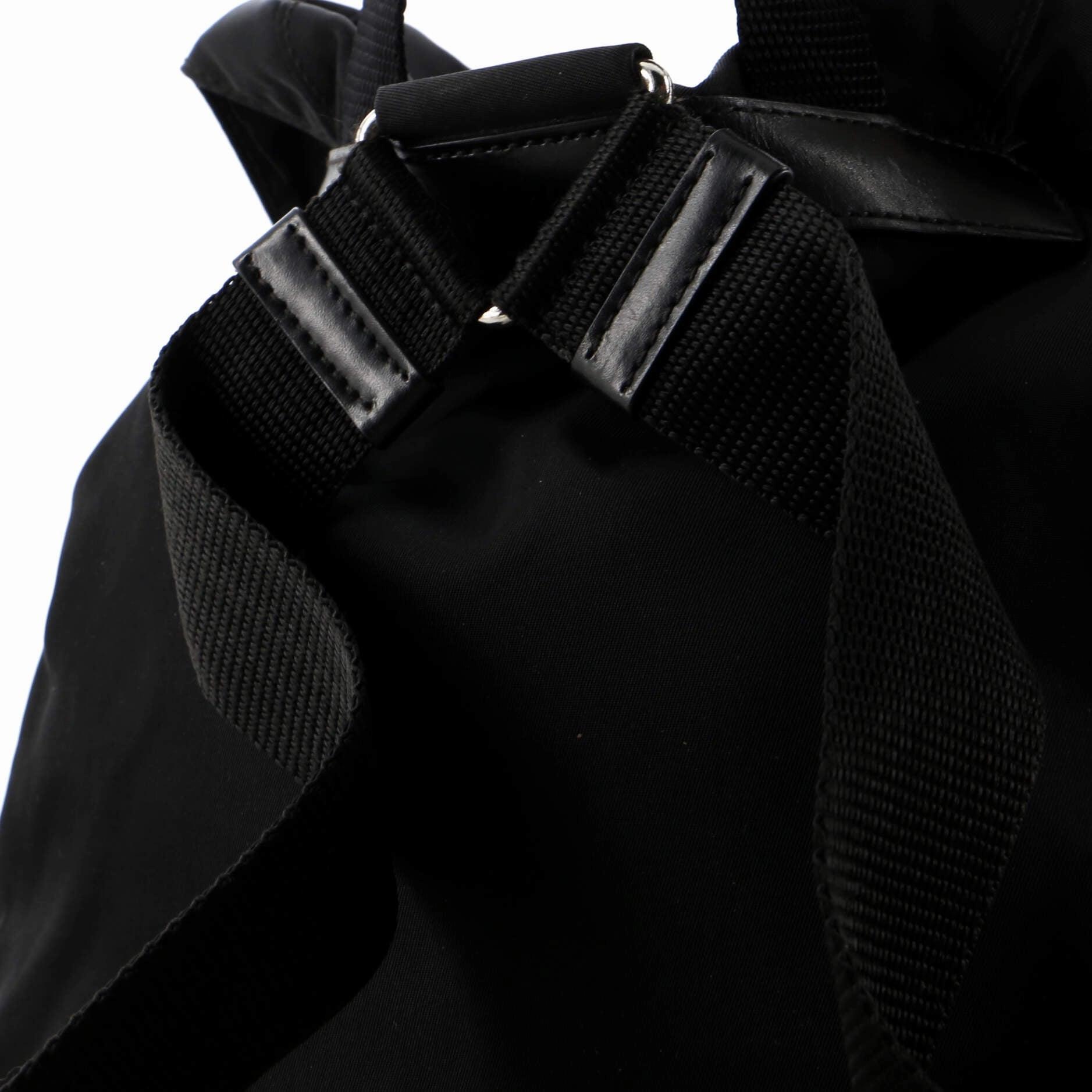 Vela Double Front Pocket Backpack Tessuto with Saffiano Leather Small