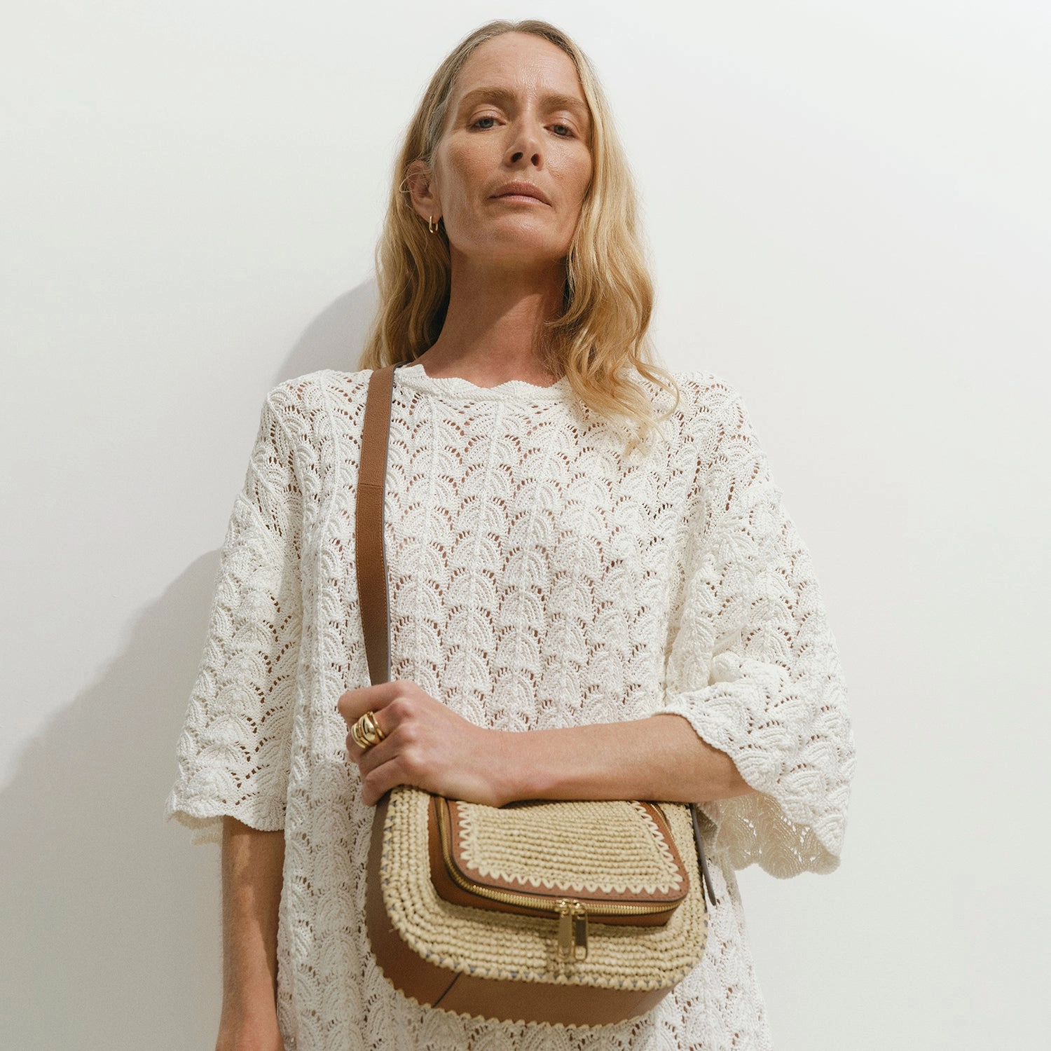 Vere Raffia Small Cross-body