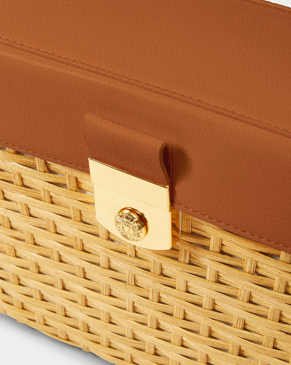 Veronica Beard Lock Box Trap Bag