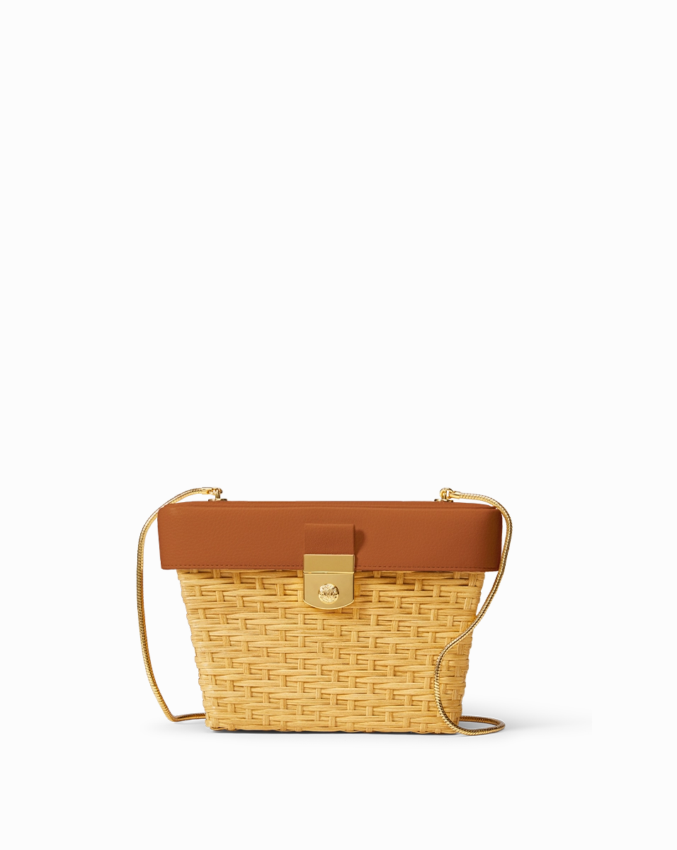 Veronica Beard Lock Box Trap Bag