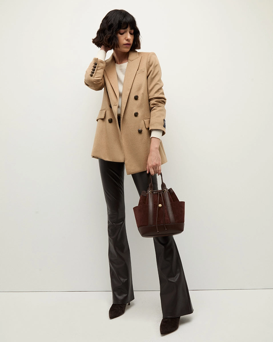 Veronica Beard Suede Goody Bag