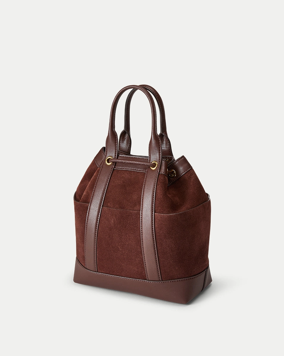 Veronica Beard Suede Goody Bag