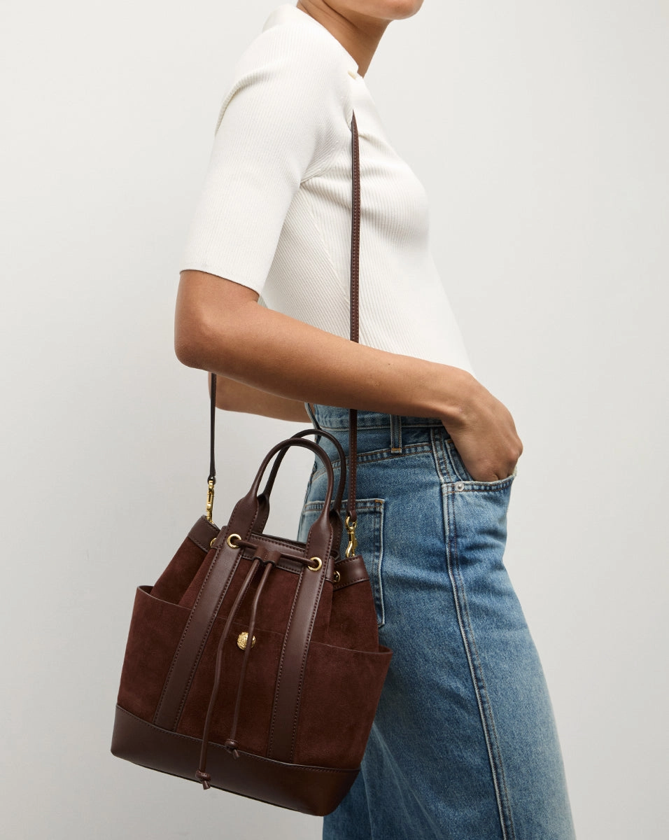 Veronica Beard Suede Goody Bag