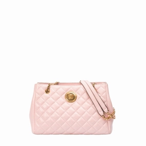 Versace Medusa Quilted Nappa Leather Tote Handbag
