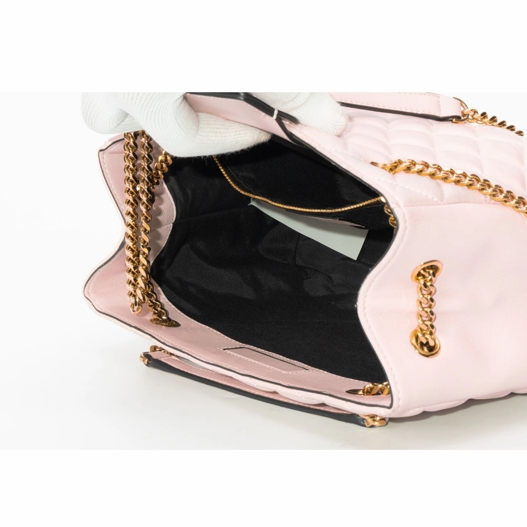 Versace Medusa Quilted Nappa Leather Tote Handbag