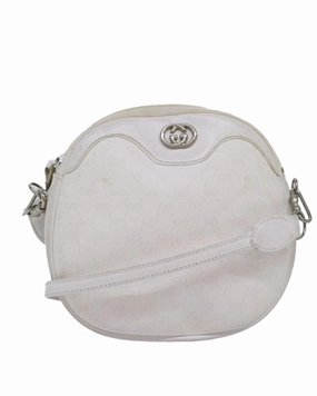 Vintage GG Canvas Round Shoulder Bag