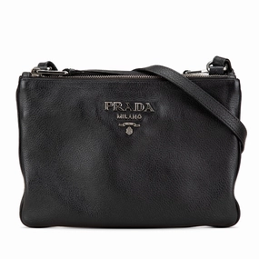 Vitello Phenix Double Zip Crossbody