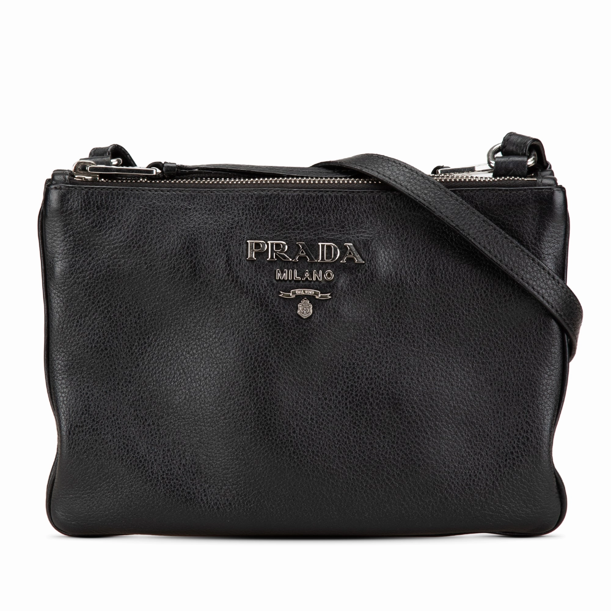 Vitello Phenix Double Zip Crossbody