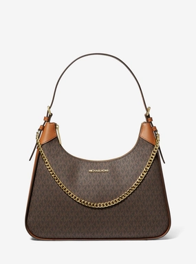 Wilma Large Signature Logo Shoulder Bag