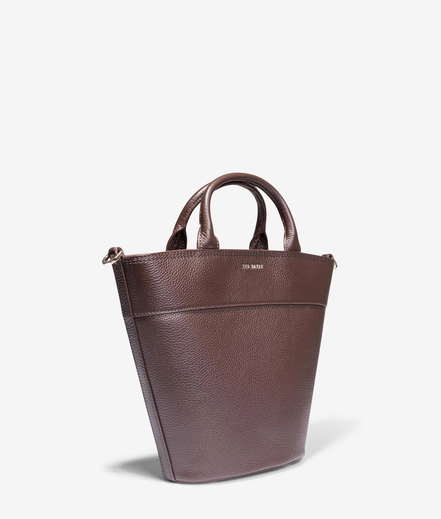 Wilsona webbing crossbody leather tote in brown