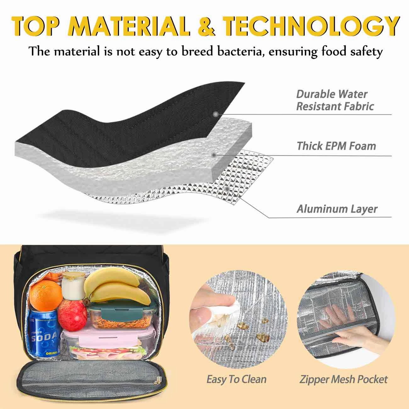 Women Backpack with Lunch Box Compartment