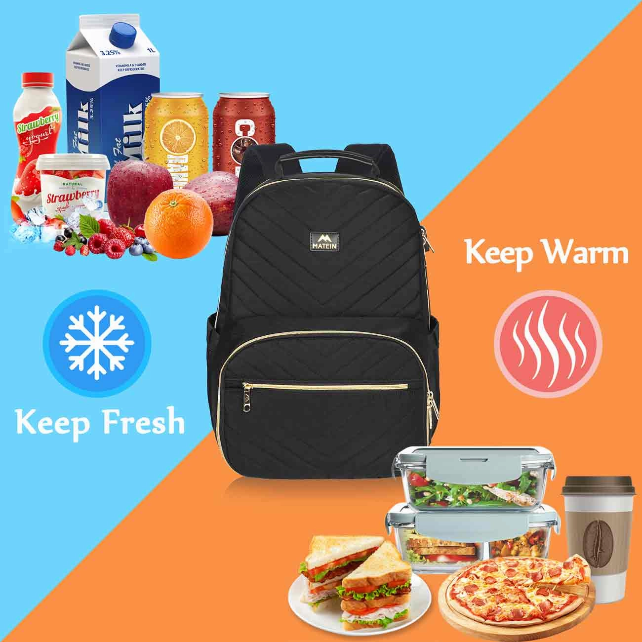 Women Backpack with Lunch Box Compartment