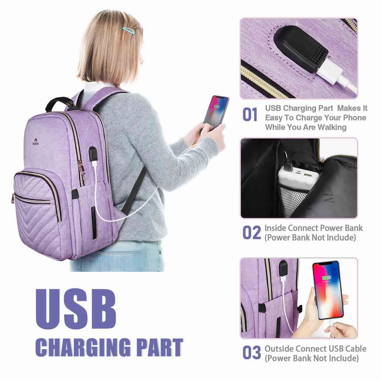 Women Laptop Backpack (3 Colors)