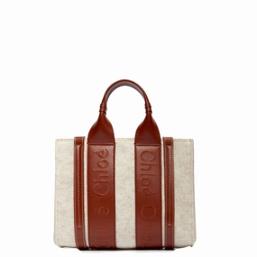 Woody Tote Small Strap Felt, Cement