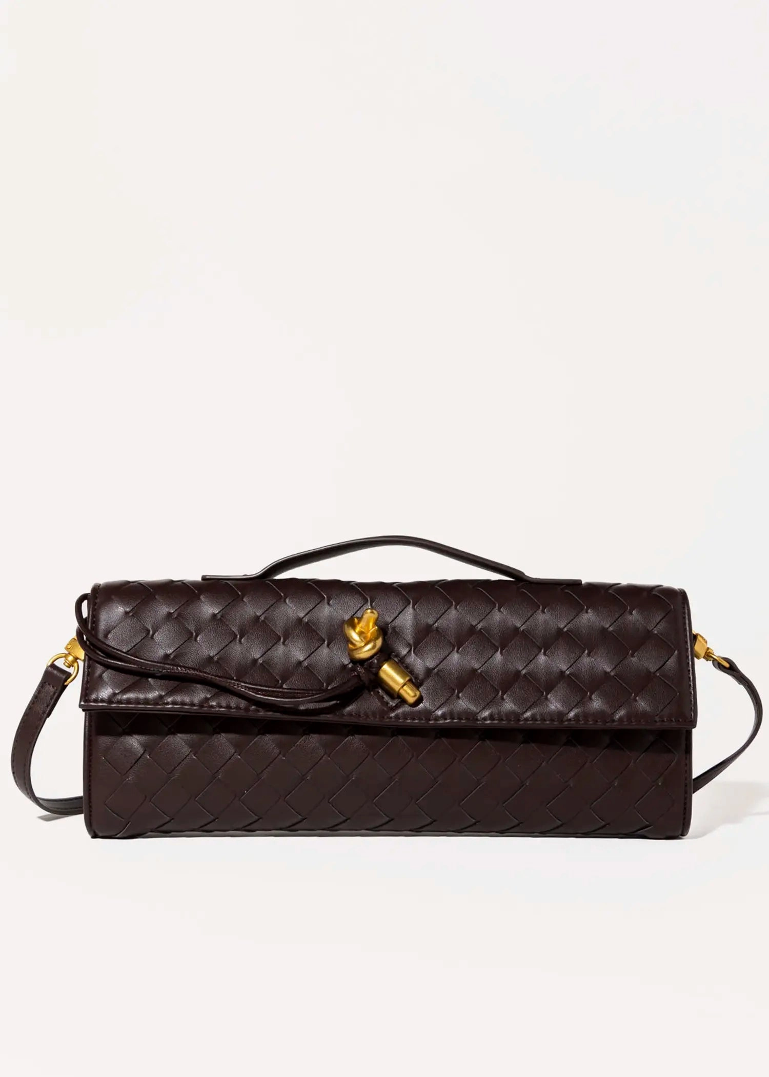 Woven Leather Clutch
