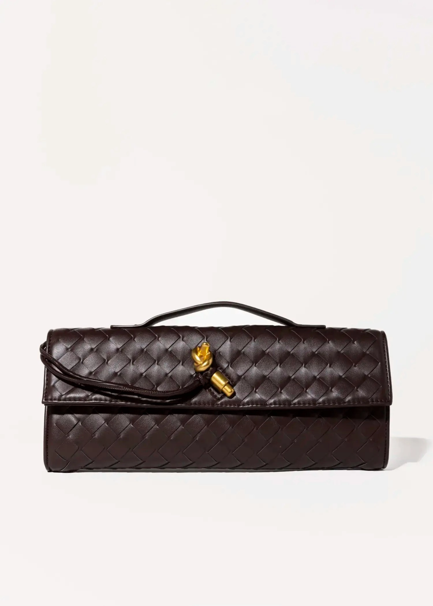 Woven Leather Clutch