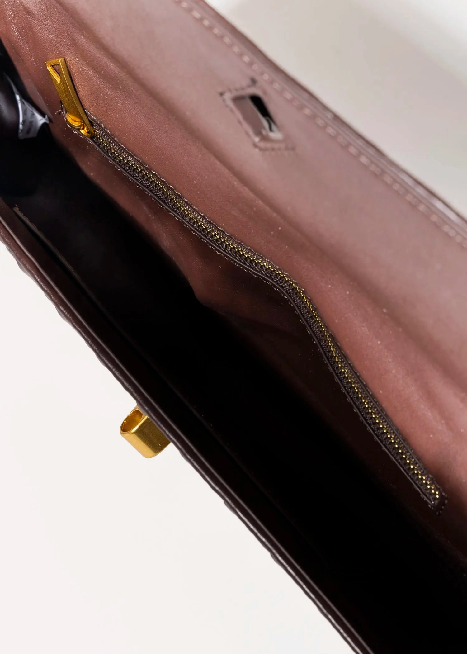 Woven Leather Clutch