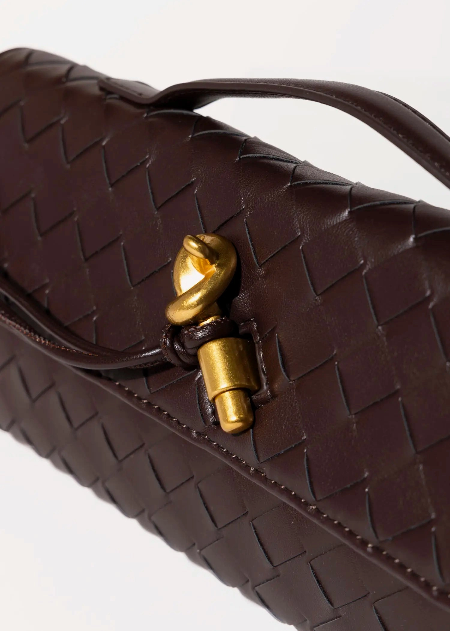 Woven Leather Clutch