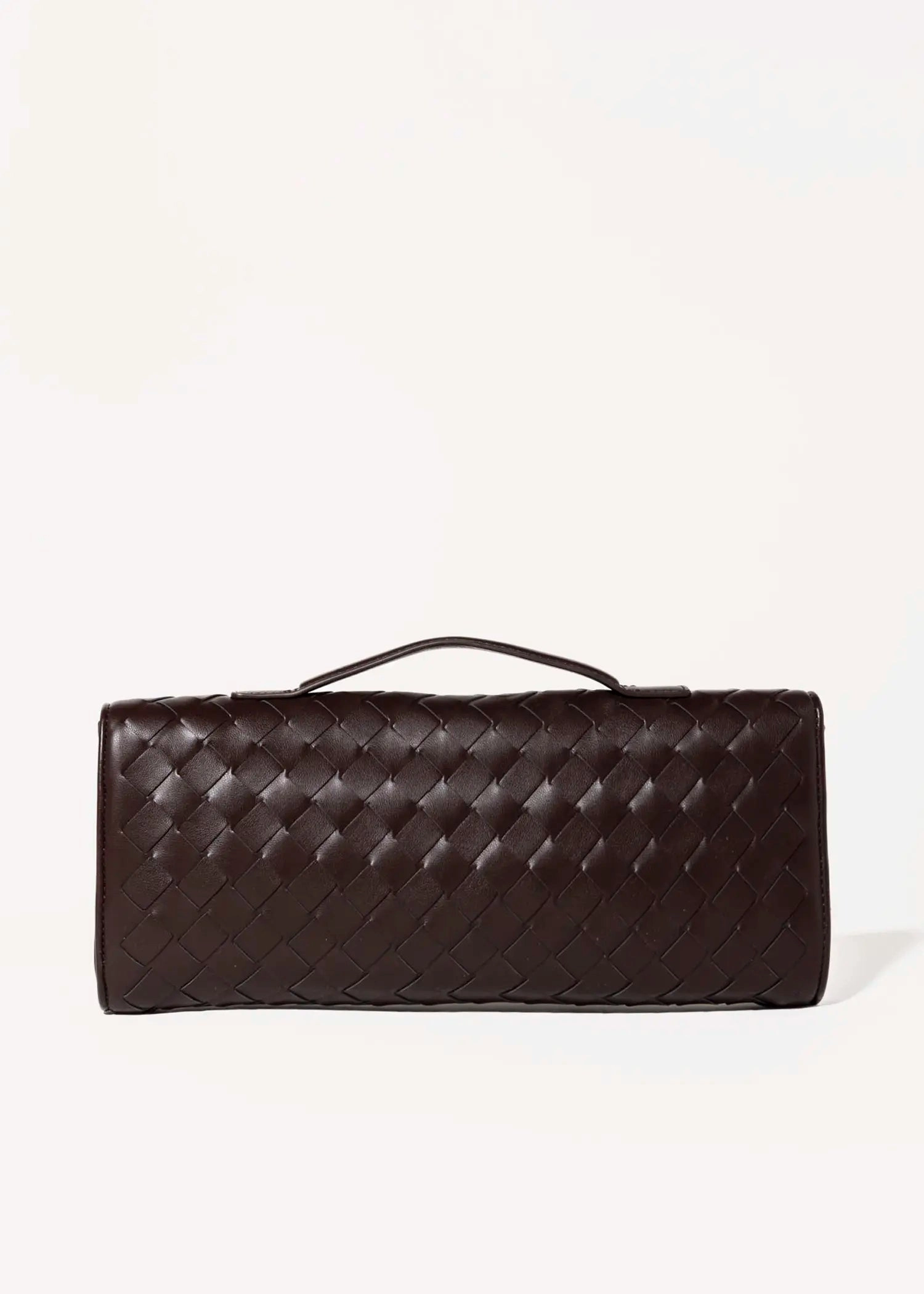 Woven Leather Clutch