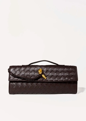 Woven Leather Clutch