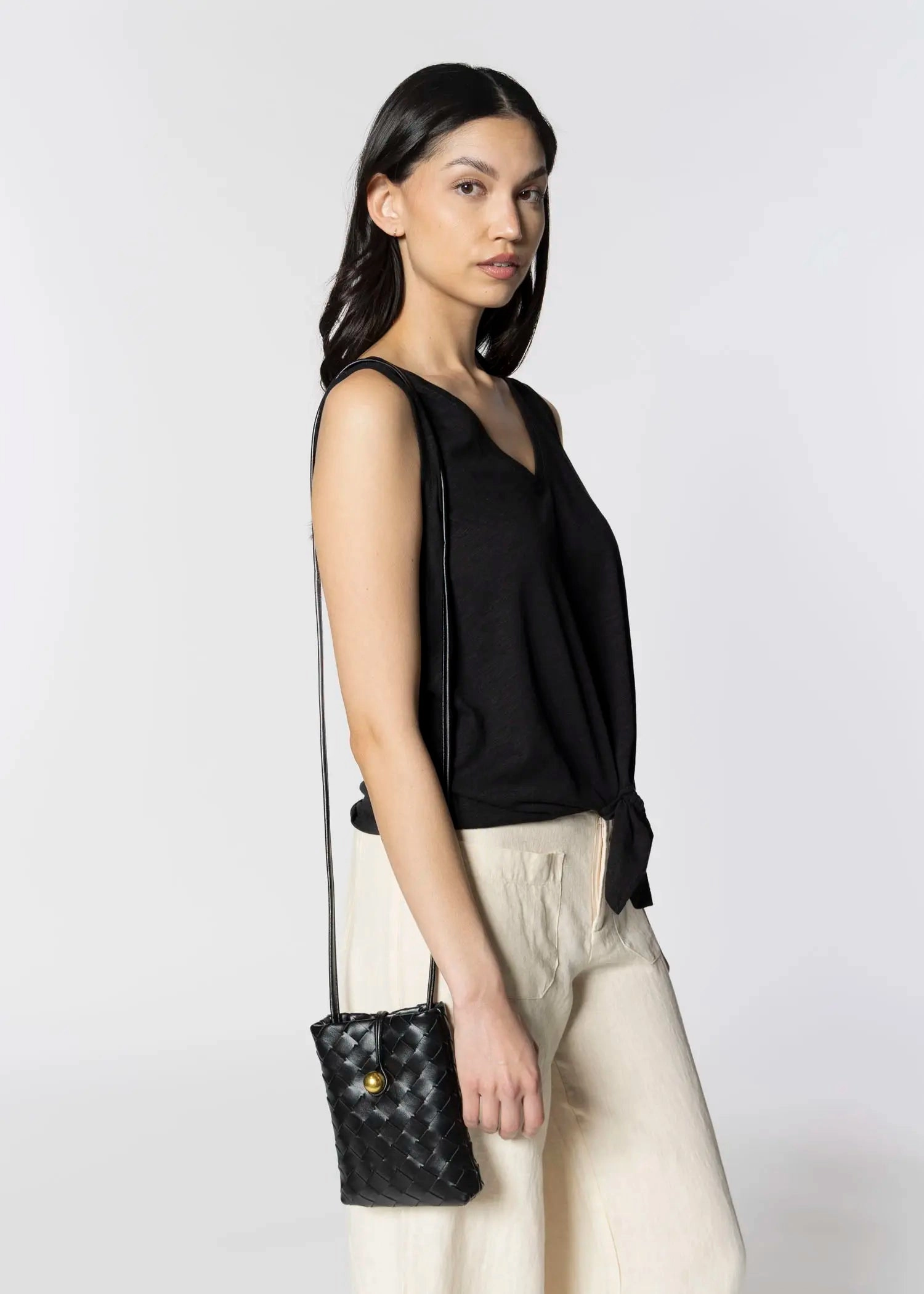 Woven Phone Crossbody