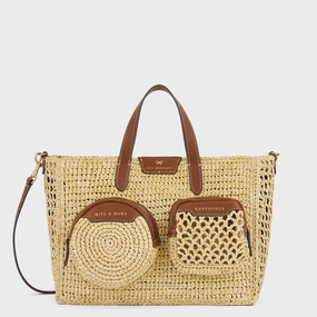 X/S Raffia Holiday Cross-body Tote