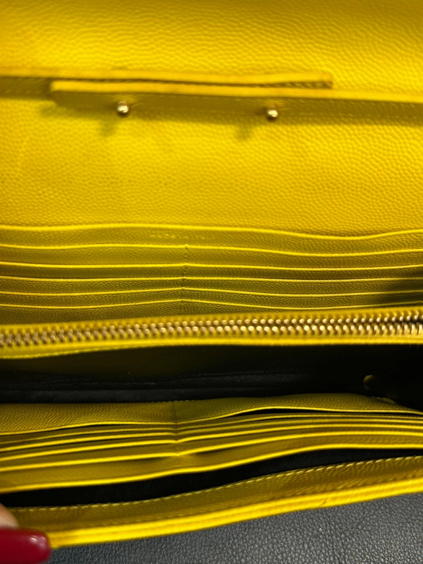 YSL Yellow Gold Envelope Chain Crossbody Bag