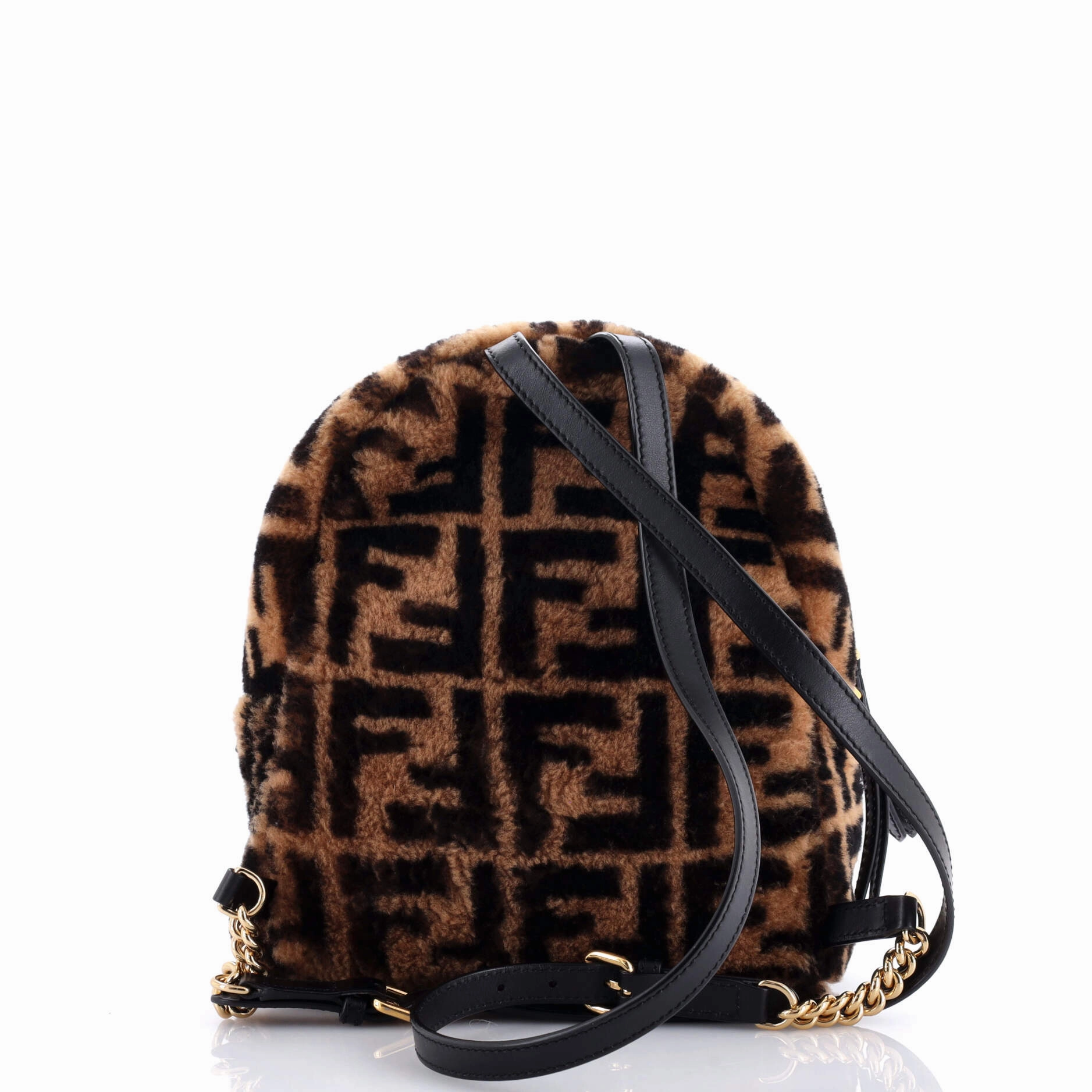 Zip Backpack Zucca Shearling Mini