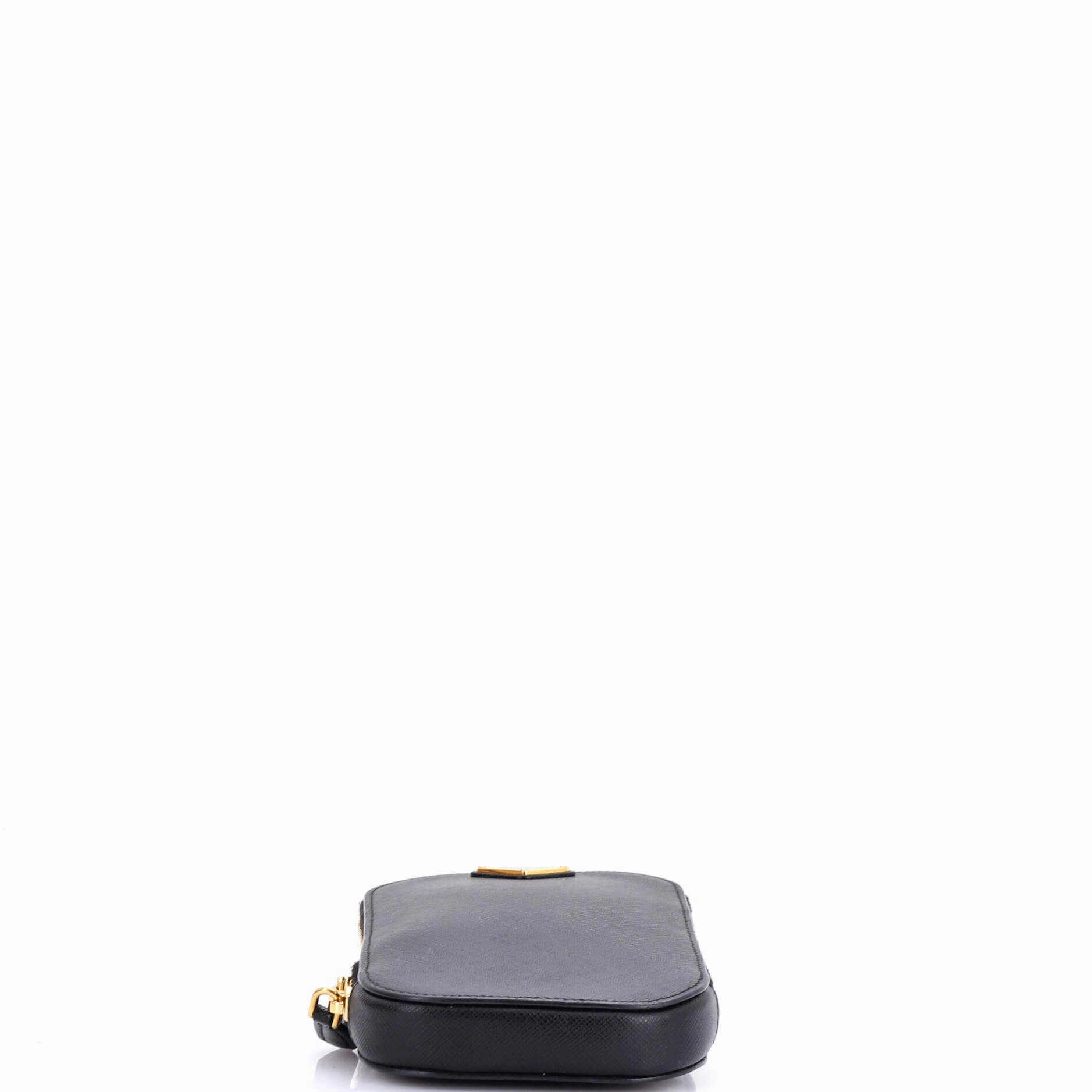 Zip Phone Holder Crossbody Bag Saffiano Leather